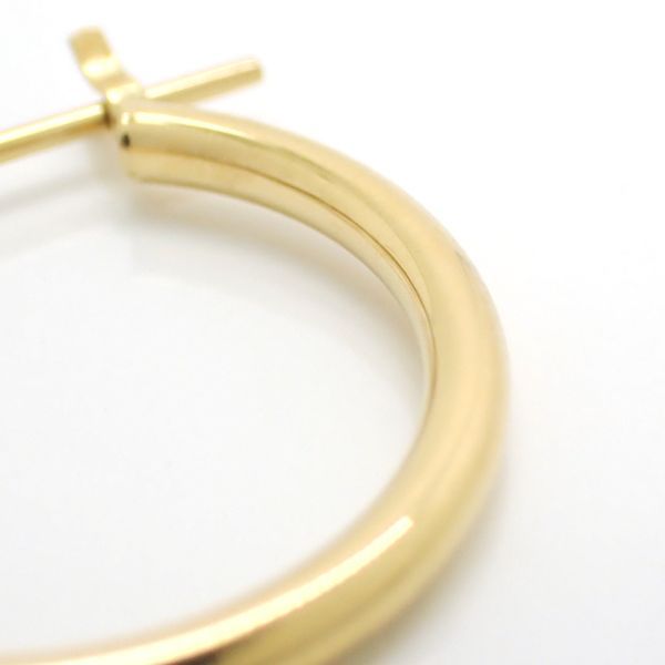 田中貴金属 K18 フープピアス 20mm イエローゴールド 美品 箱付 GINZA