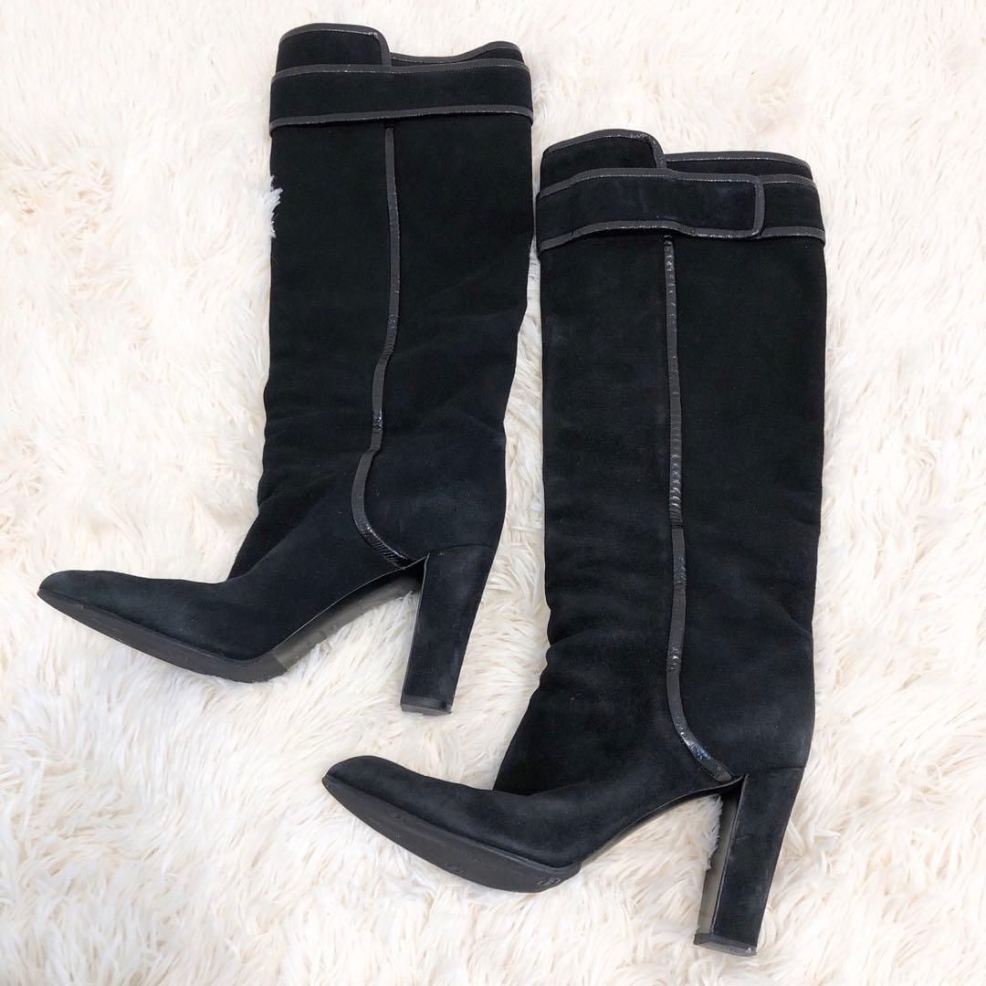 sergio rossi セルジオロッシ ロングブーツ ハイヒール ブラック38