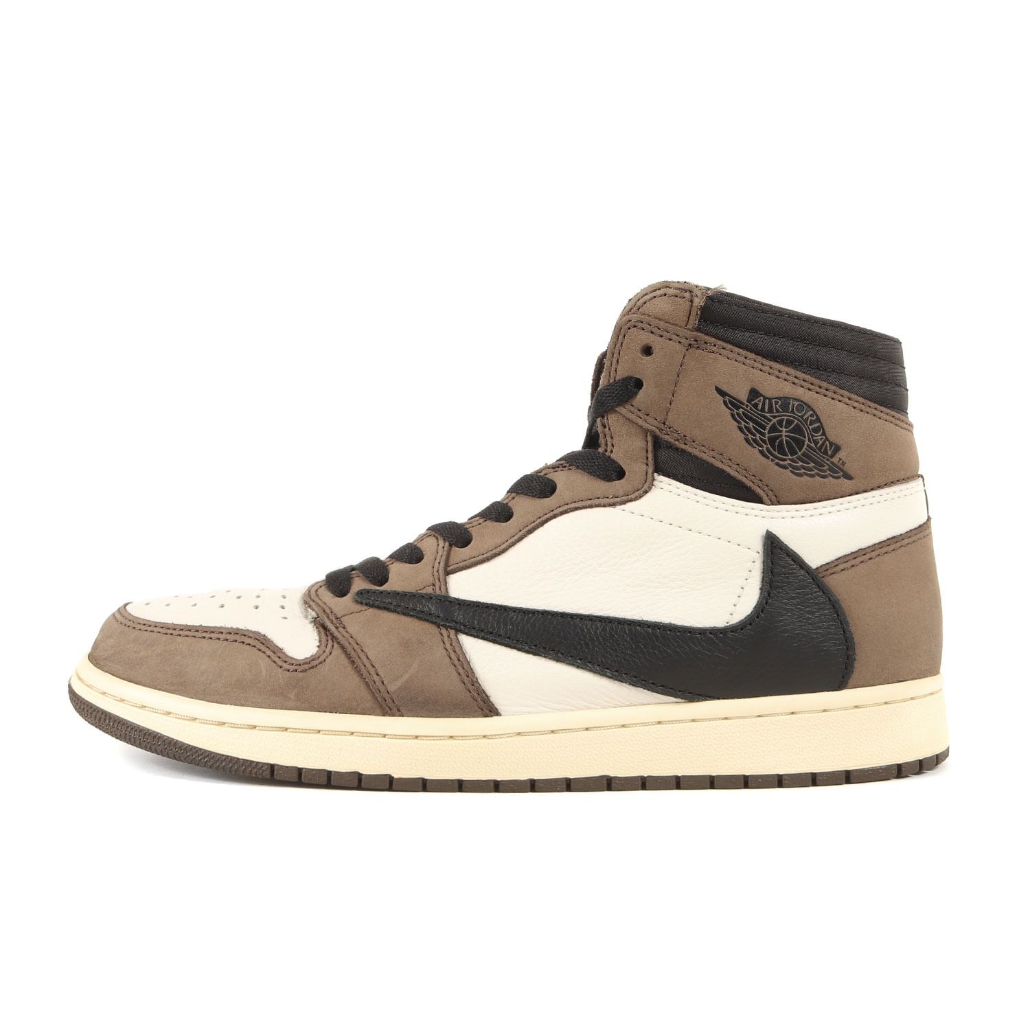 エアジョーダン1×トラヴィススコ27.5センチ NIKE ナイキ ×TRAVIS SCOTT AIR JORDAN 1 トラヴィススコット