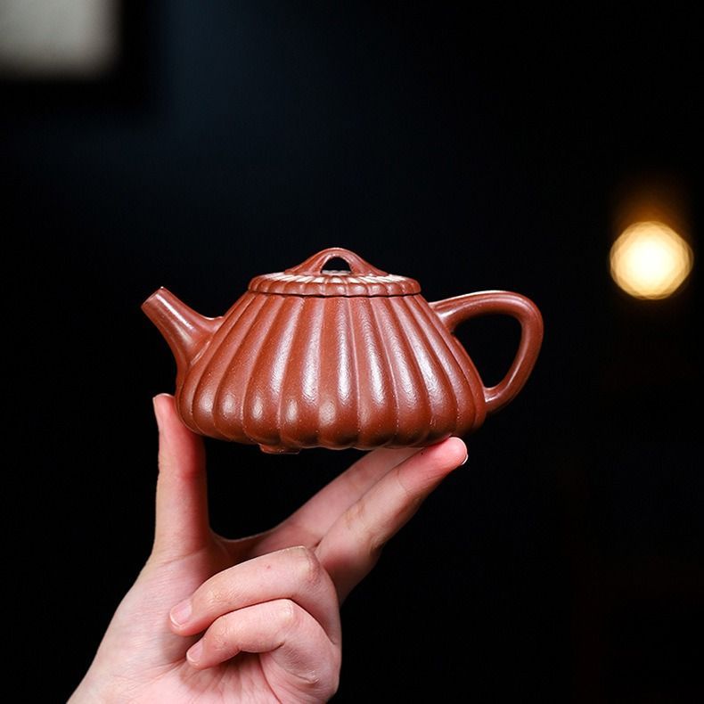 上品◇紫砂壺 手作り 紫砂 茶壺 茶壷 茶入 煎茶道具 急須 茶器 茶道具 工芸 紫砂 茶道具 茶器