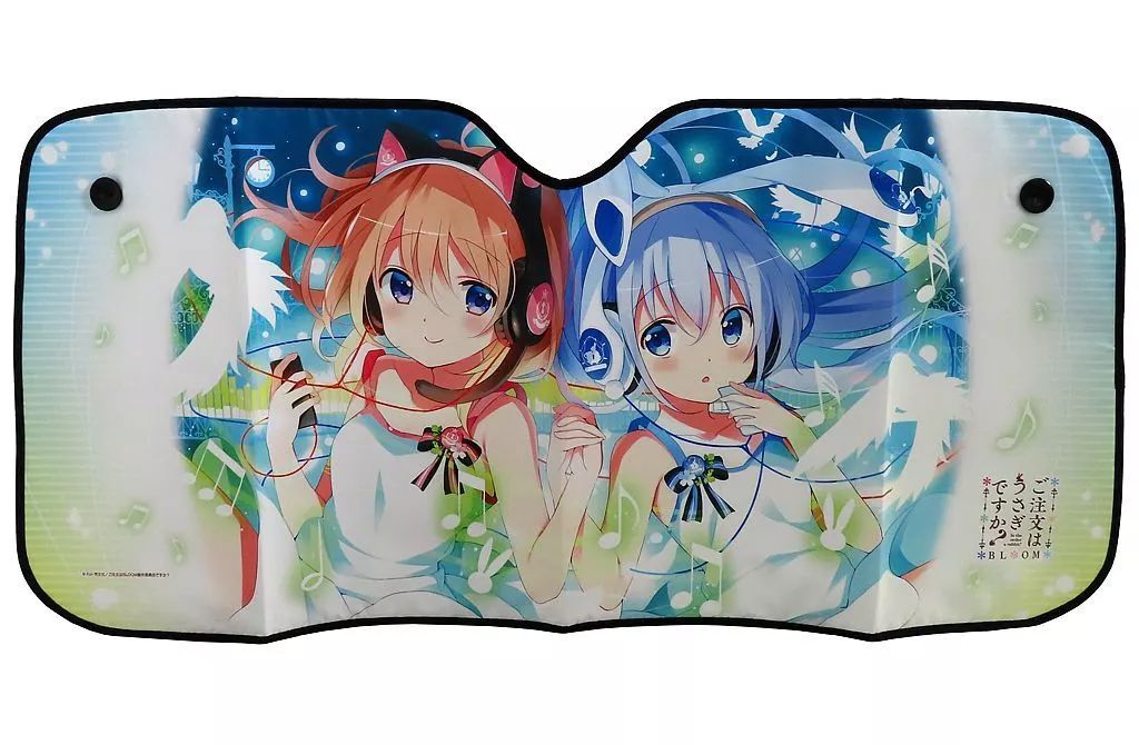 中古】カーグッズ ココア＆チノ サンシェード 「ご注文はうさぎですか