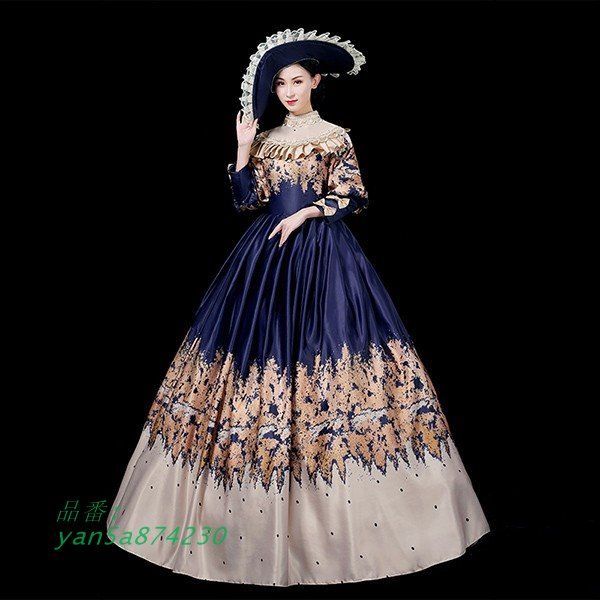 中世 貴婦人ドレス ステージ 衣装 中世ドレス ヨーロッパ 王族服 貴族 yan5a874230