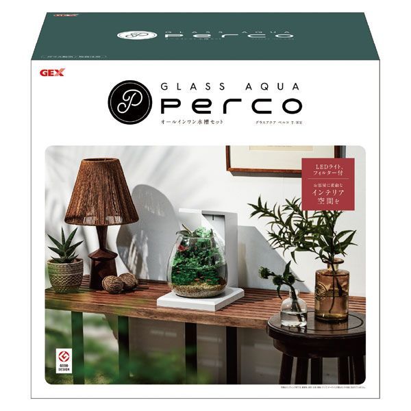 新商品 GEX グラスアクア PERCO T-WH オールインワン水槽セット ペルコ ホワイト