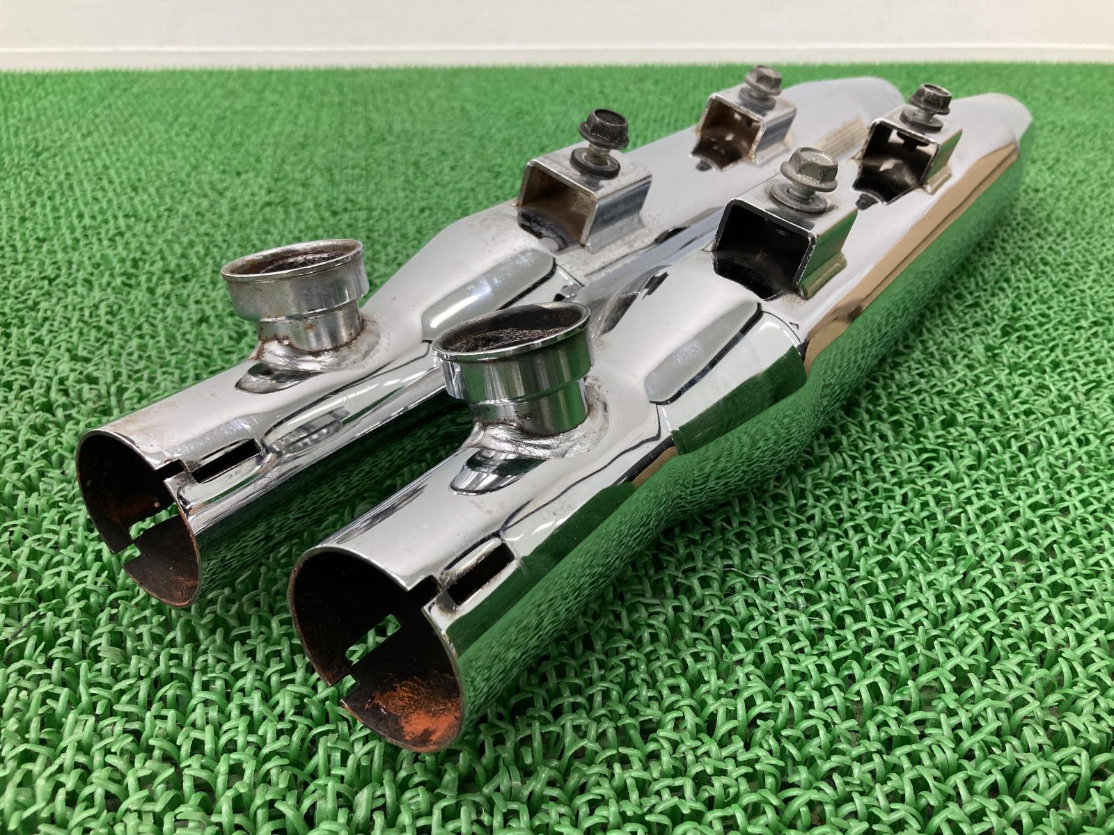 ハーレー スポーツスター クロームワークスマフラー 消音パーツ付き