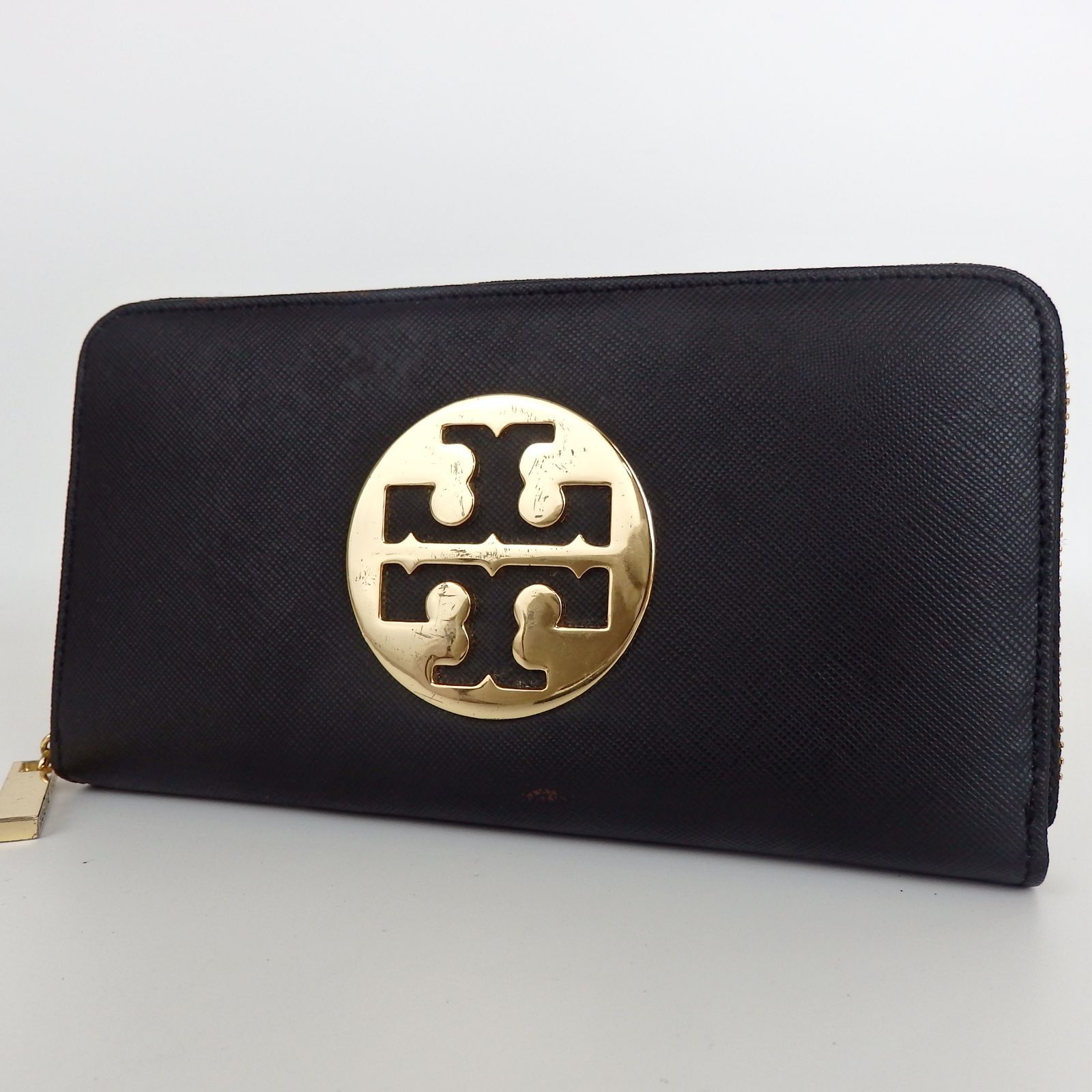 TORY BURCH トリーバーチ 長財布 ラウンドファスナー ロゴ レザー TORY BURCH トリーバーチ 財布 レディース ラウンドファスナー長