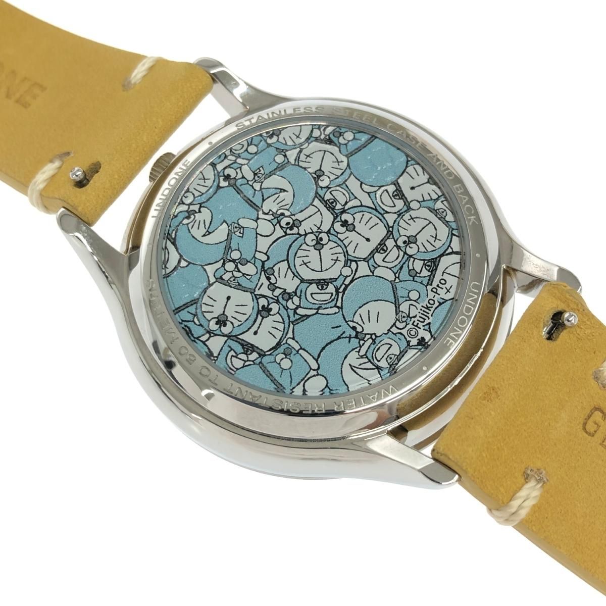 ジャンク品 UNDONE アンダーン×ドラえもん 50周年記念 腕時計 シルバー