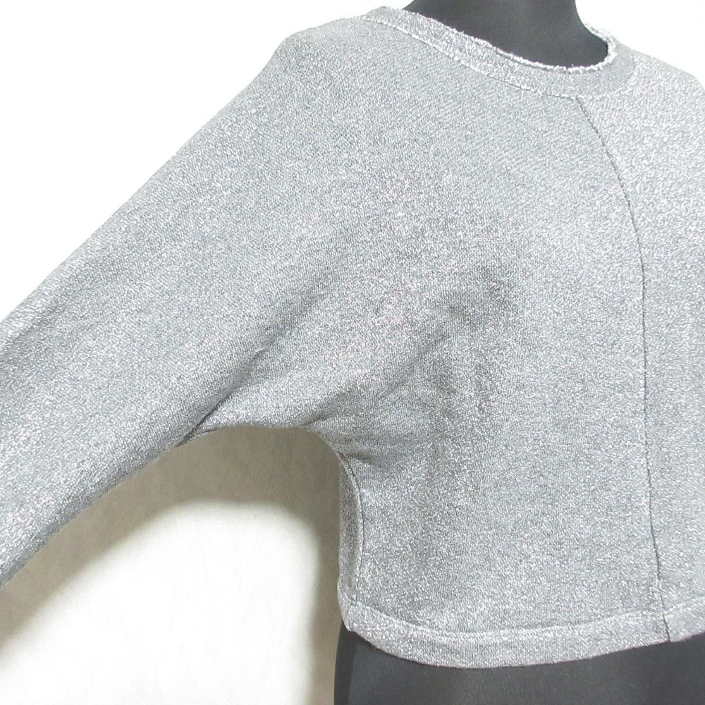 高質 美品 24AW yori ヨリ ラメドルマンプルオーバー 長袖 クルー カットソー(長袖+七分)