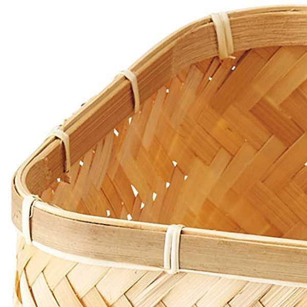 竹製四角形収納バスケット 竹製四角形収納バスケット