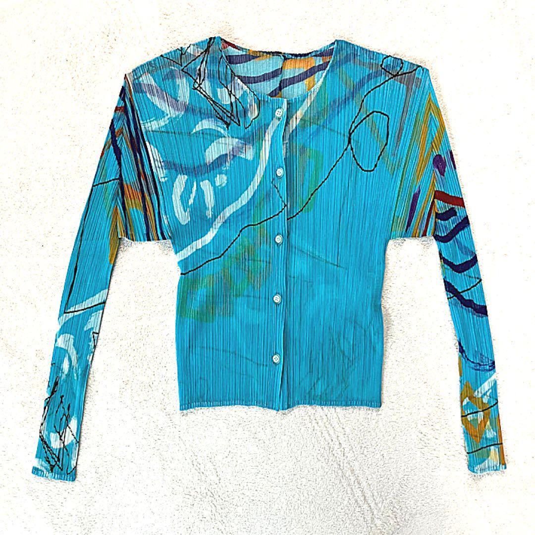 PLEATS PLEASE プリーツプリーズイッセイミヤケ 総柄 希少柄 落書き  