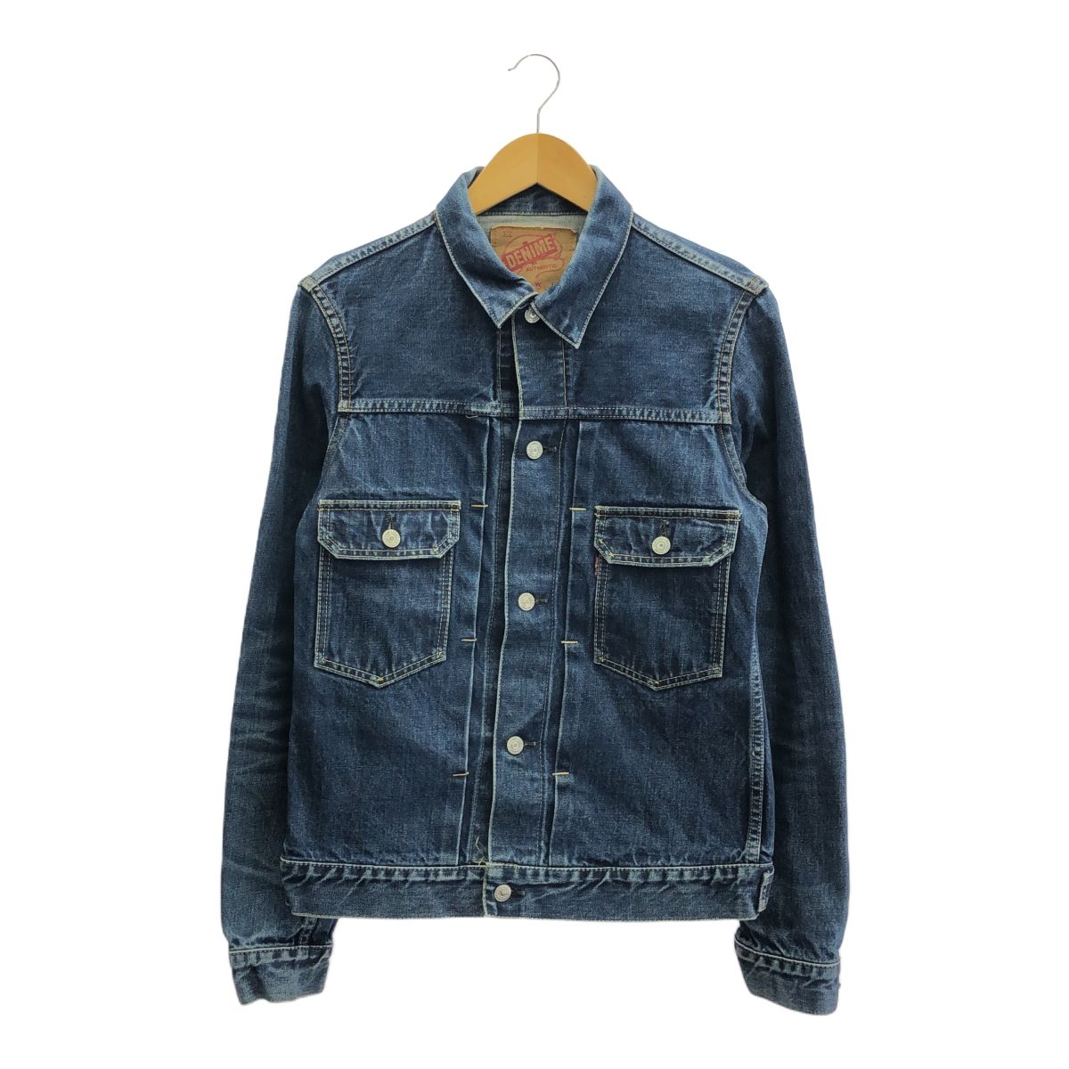 DENIME ドゥニーム 旧DENIME デニムジャケット 2ndモデル SHINS期 ユーズド加工 2005～2009 着丈ロングモデル 42 日本製