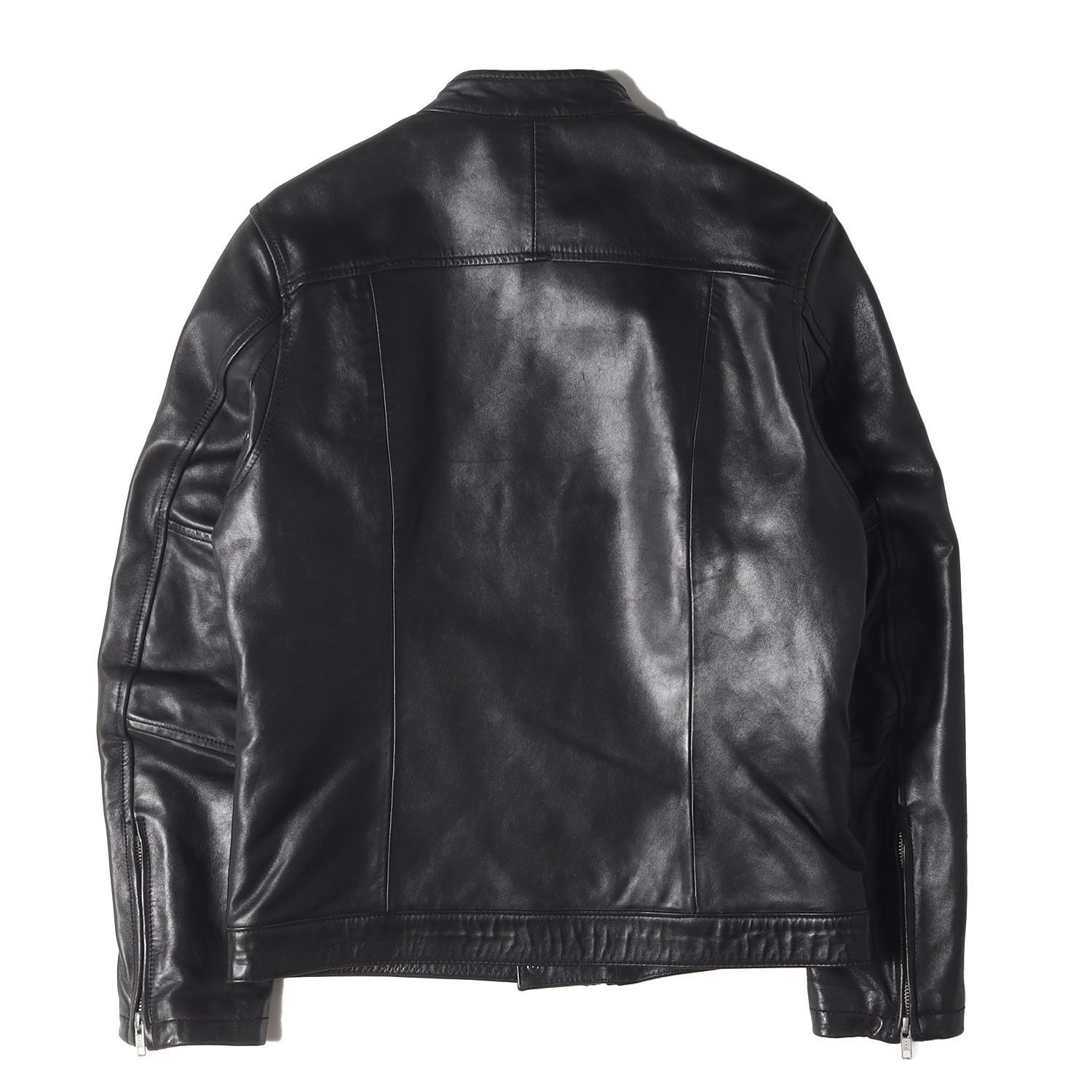 Paul Smith ポールスミス ジャケット ブラック 黒 サイズ S ホースハイドレザー シングル ライダースジャケット アウター ブルゾン 上着 メンズ