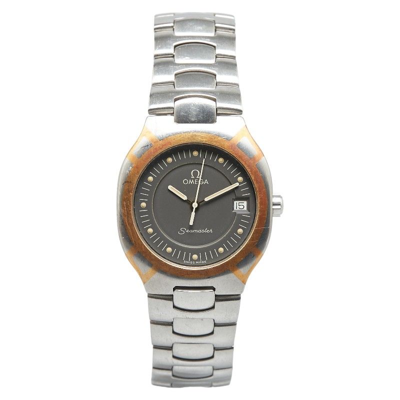 美品　OMEGA メンズ 時計 ゴールド/シルバー ステンレススチール　ポラリス オメガ シーマスター ポラリス シルバー ゴールド ステンレス