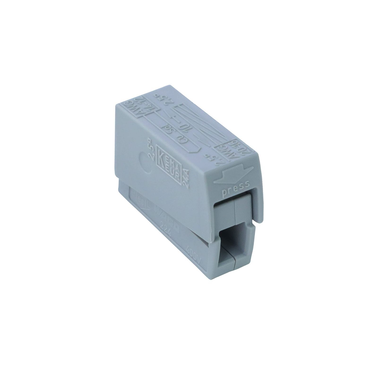 【特価商品】ワゴ(WAGO) LC-1 (224-101) ライティングコネクタ (100個入)