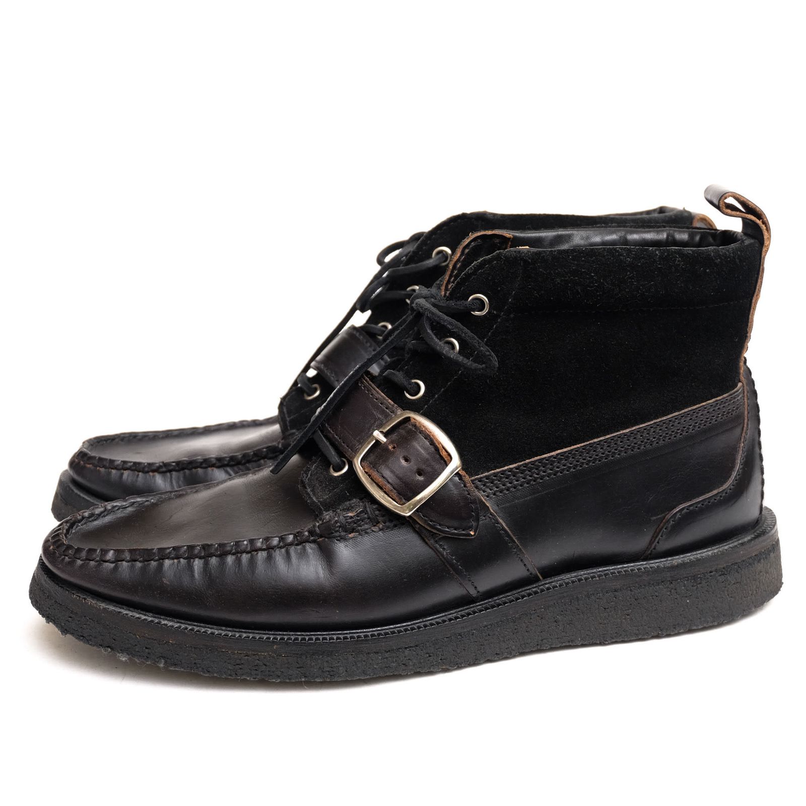 ユケテン／YUKETEN ワークブーツ シューズ 靴 メンズ 男性 男性用レザー 革 本革 ブラック 黒  Ranger Chukka モカシン