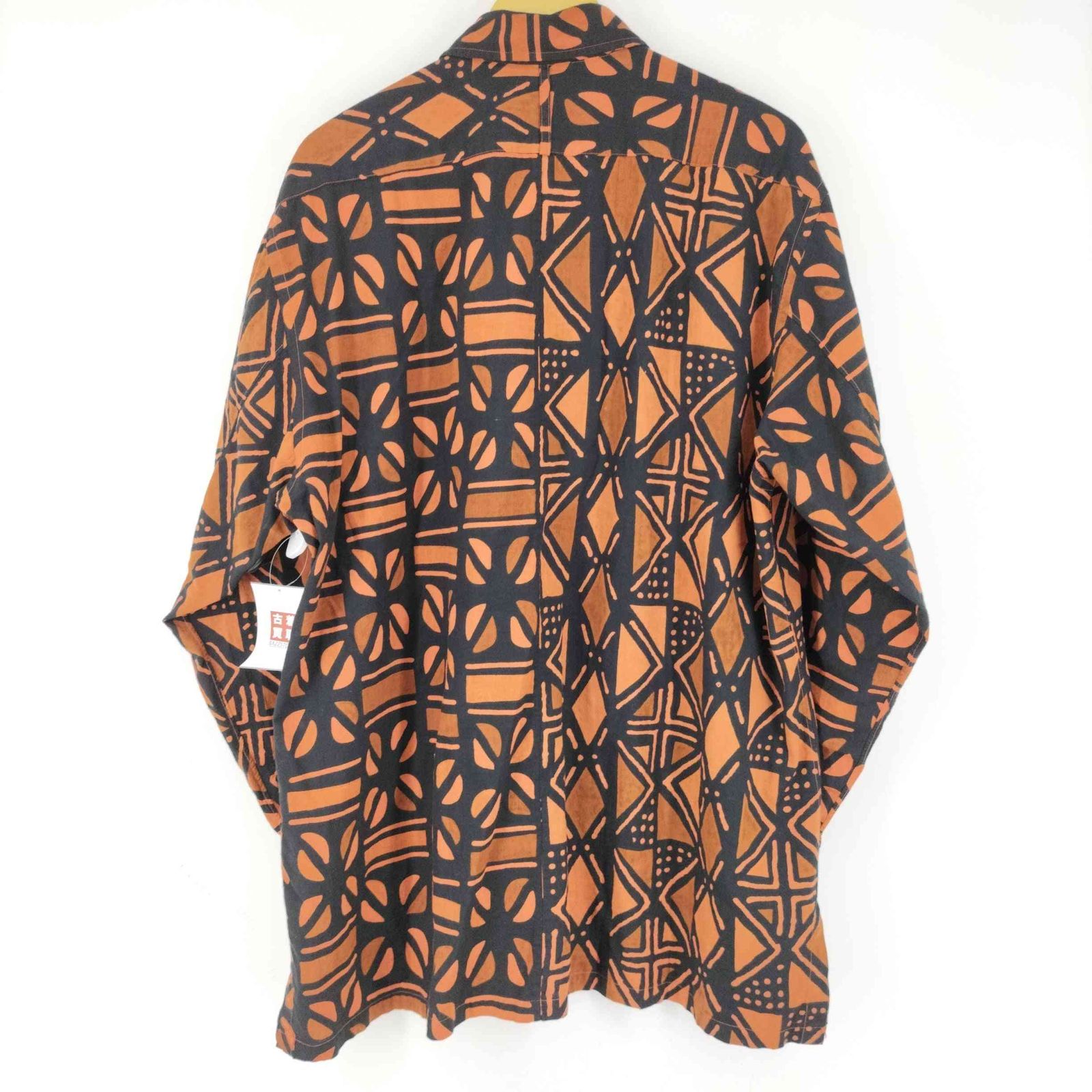 ナイスネス NICENESS 23SS HARTLEY / ハートリー (インディアコットン 切り替えシャツ) (ORANGE) メンズ JPN：L