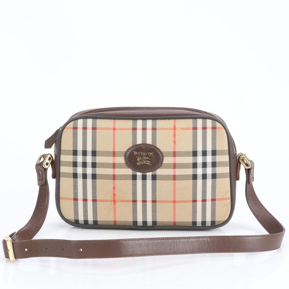 ✨極美品✨Burberry　ハンドバッグ　ノバチェック　ブラウン　レザー BURBERRY バーバリー トートバッグ ノバチェック×ブラウン
