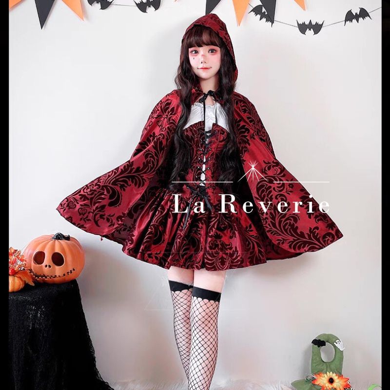ロリータ 赤ずきん ワンピース ハロウィン コスプレ ストロベリー