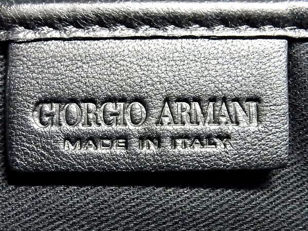 ■新品■未使用■ GIORGIO ARMANI ジョルジオアルマーニ ベロア クラッチバッグ セカンドバッグ メンズ レディース ブラック系 AS0177