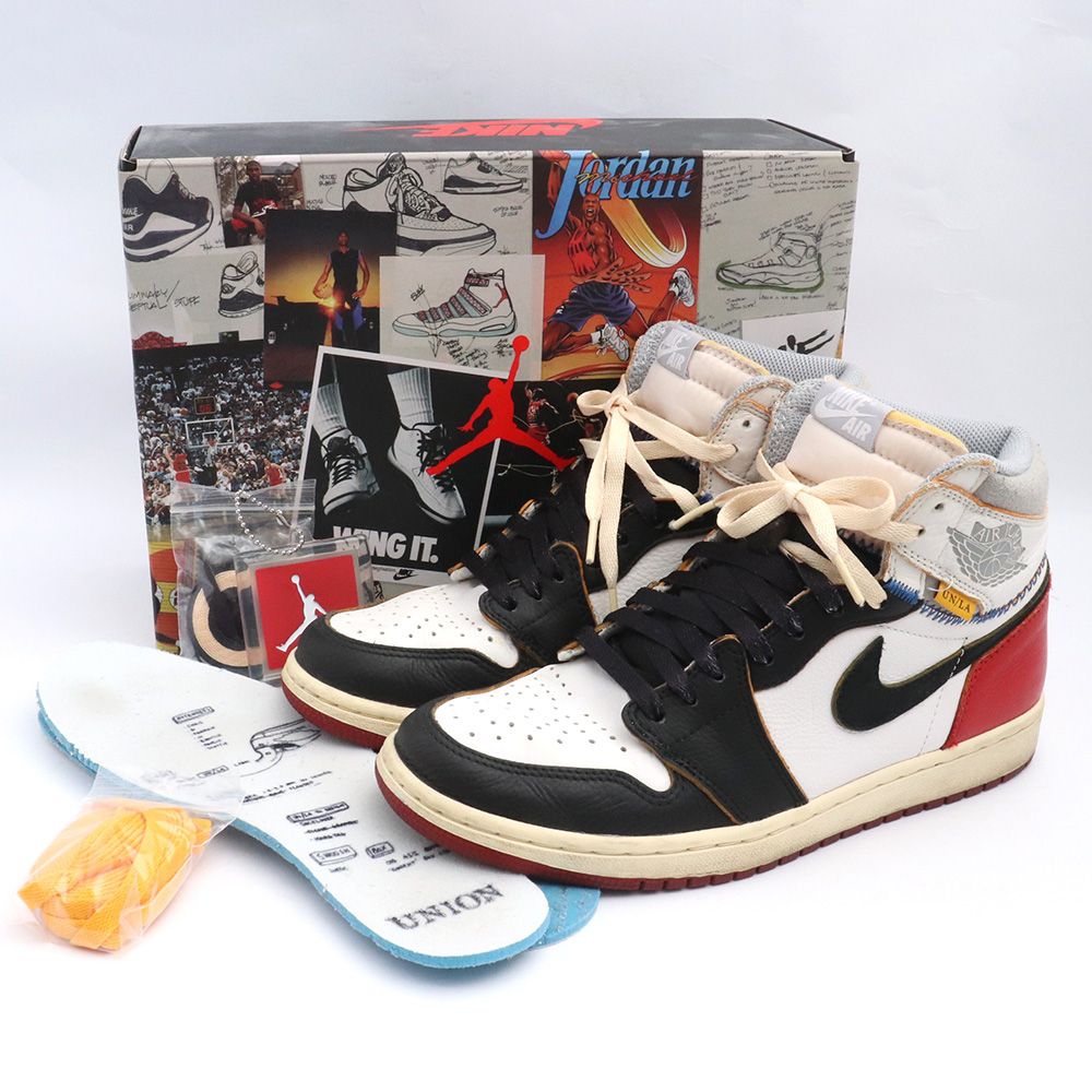 26.5cm NIKE × UNION Air Jordan1 NRG Varsity Red Wolf Grey - メルカリ