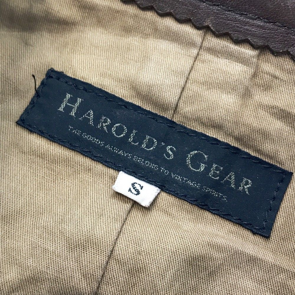 HAROLD'S GEAR レザージャケット ブラウン HAROLD'S GEAR（ハロルズギア）各種 革ジャン