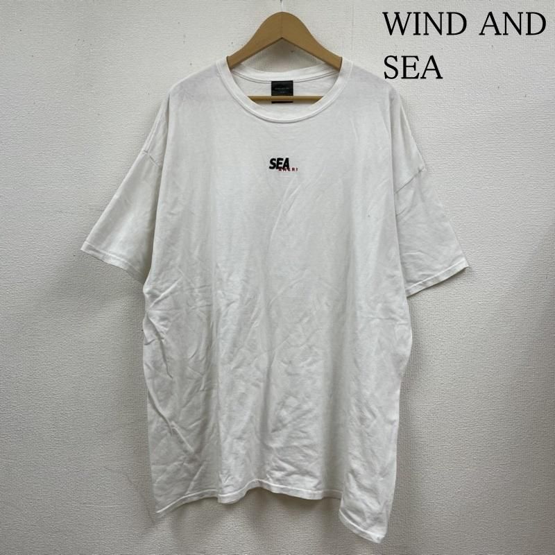 WIND AND SEA ウィンダンシー Tシャツ 半袖 WIND AND SEA × AMERI 半袖 コットン Tシャツ ロゴ 刺繍 大きめ オーバーサイズ