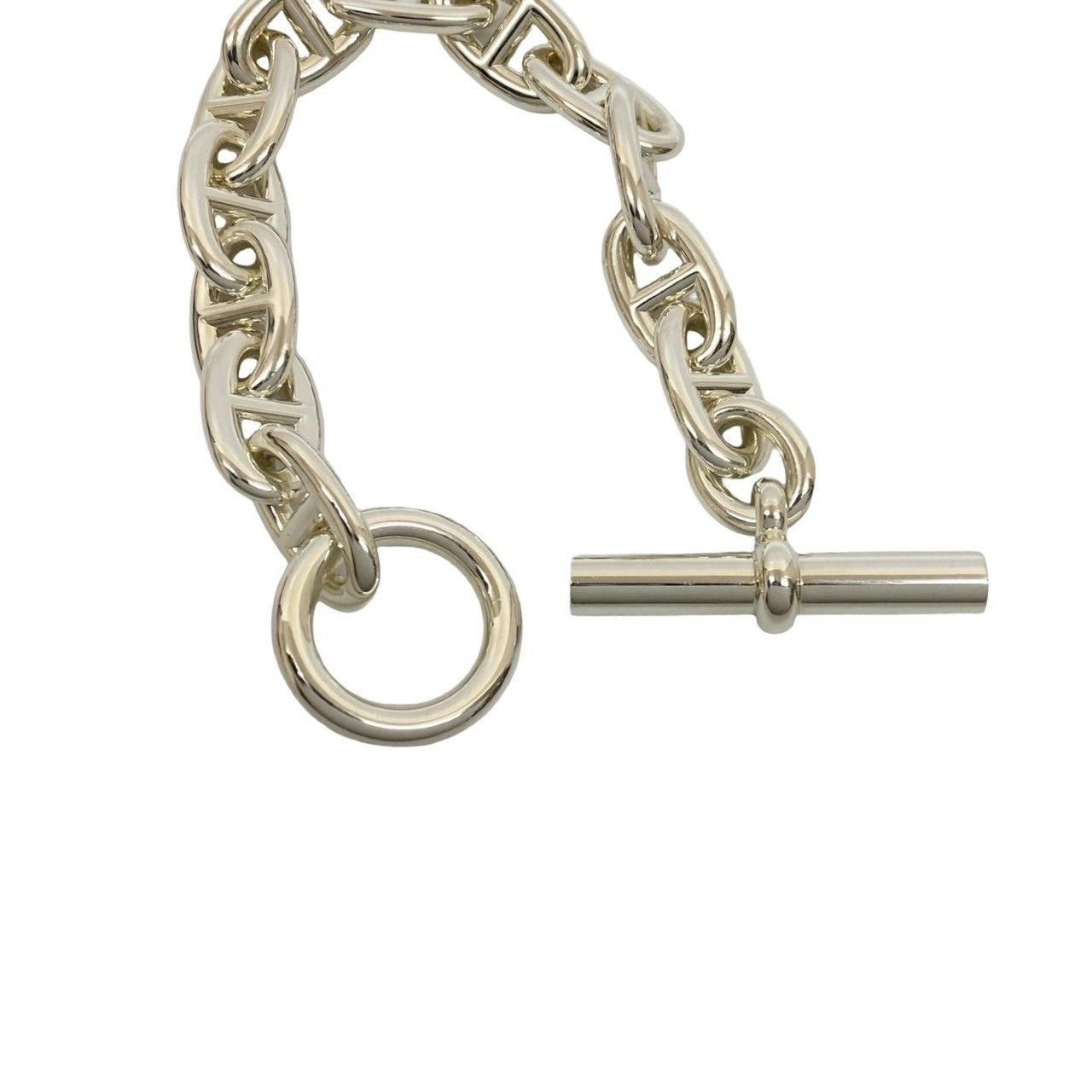 極 美品 箱付 HERMES エルメス シェーヌダンクル TGM 12コマ シルバー