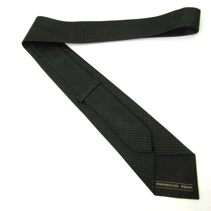 エルメネジルドゼニア ブランド ネクタイ 総柄 ドット シルク PO