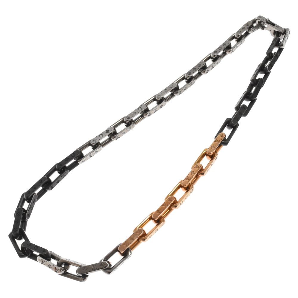 LOUIS VUITTON (ルイヴィトン) コリエ モノグラム チェーン ネックレス