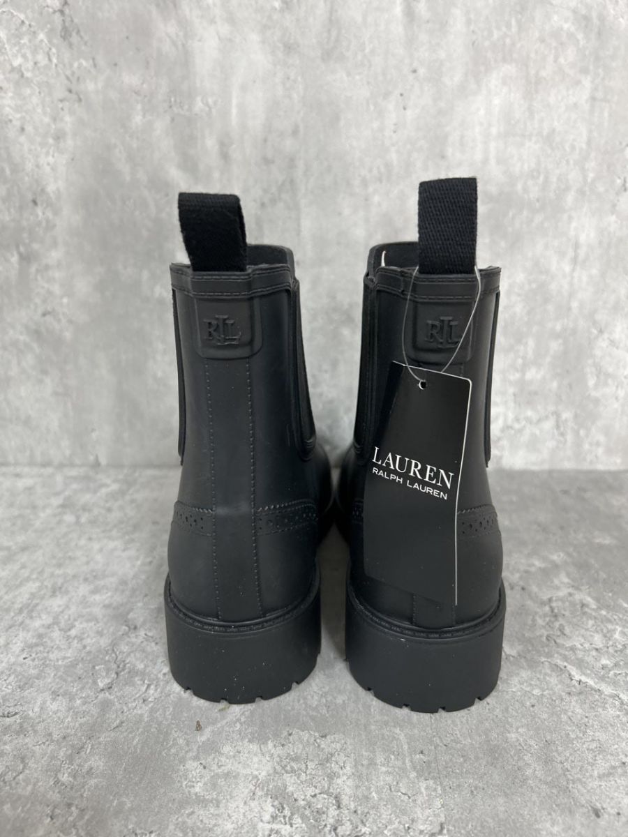 美品 LAUREN RALPH LAUREN マット ラバー ラギッド レイン ブーツ