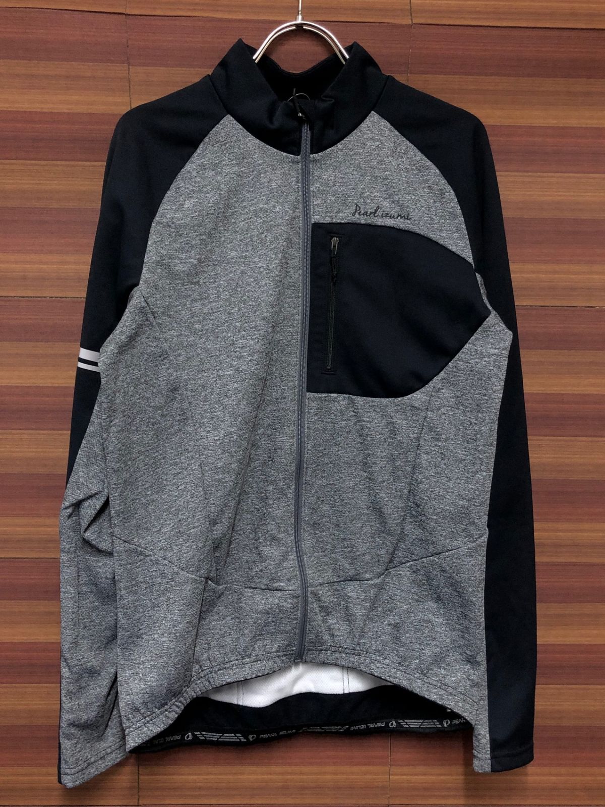 IQ698 パールイズミ PEARL iZUMi 長袖 サイクルジャケット グレー 黒 