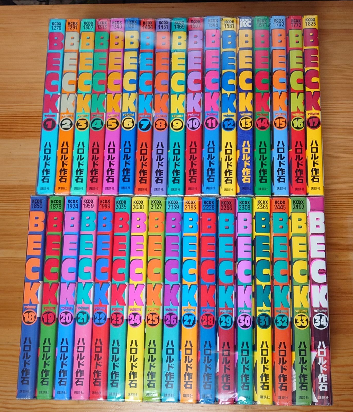 BECK　ベック　全34巻セット 送料無料 BECK ベック 全34巻 ハロルド作石 中古コミック 漫画