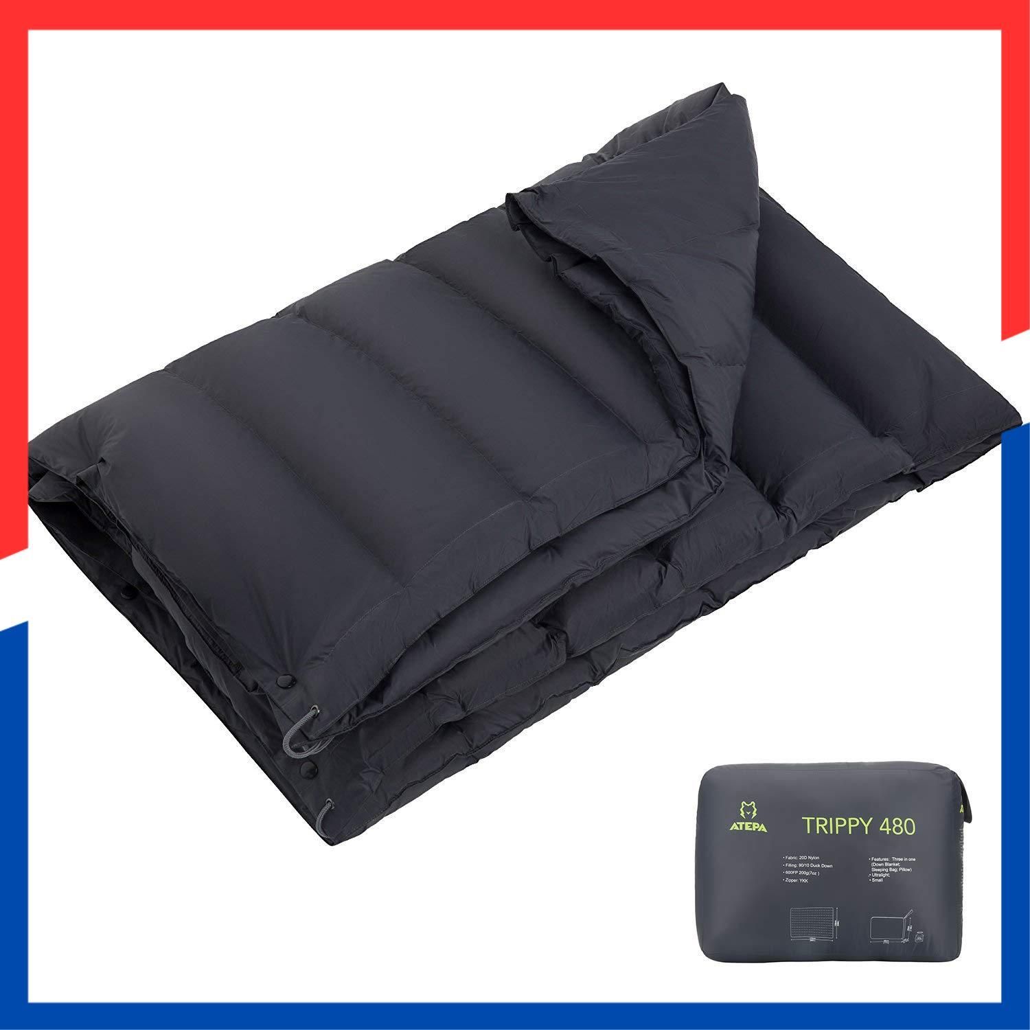 即日発送 キャンプ膝掛け ダウンケット パフィー ブランケット キャンプ ブランケット 春夏 超軽量 毛布 アウトドア ダウンブランケット 車中泊布団 登山テント 自宅 ATEPA マルチ防水 コンパクト175×135cm