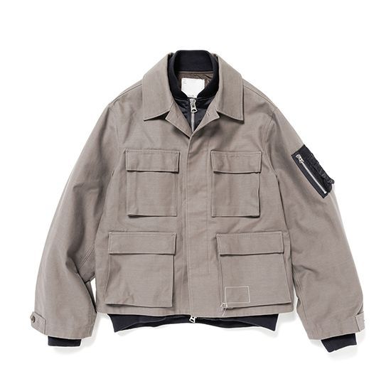 WTAPS SACAI COTTON BACK SATIN JACKET 02 JACKET COTTON BACK SATIN 