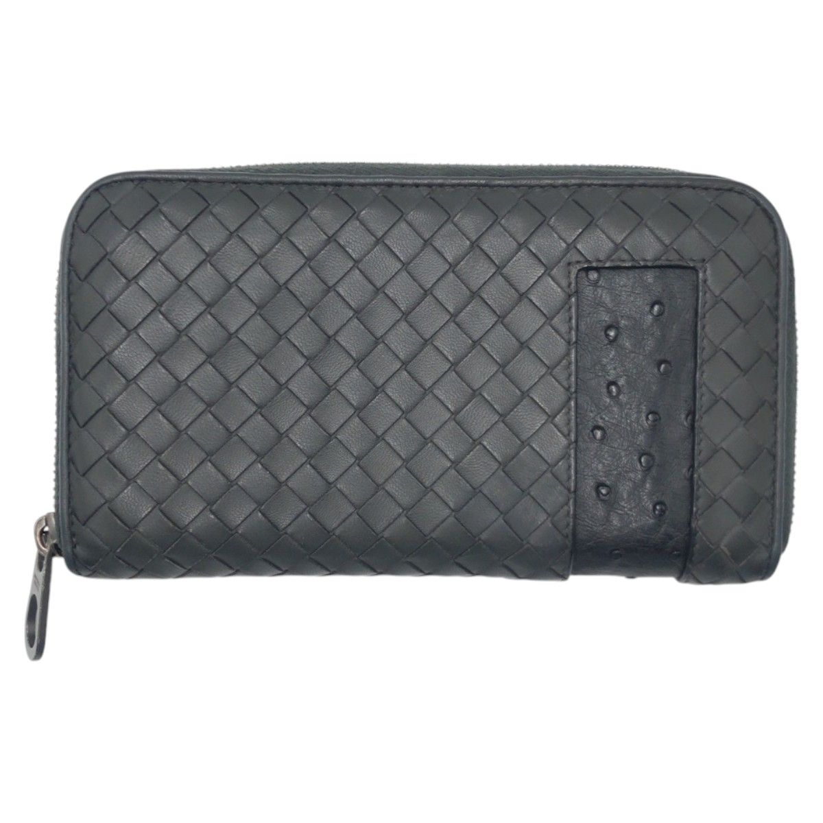 ボッテガヴェネタ　BOTTEGA VENETA　ロングウォレット　ブラック　黒 美品 BOTTEGAVENETA ボッテガヴェネタ イントレチャート