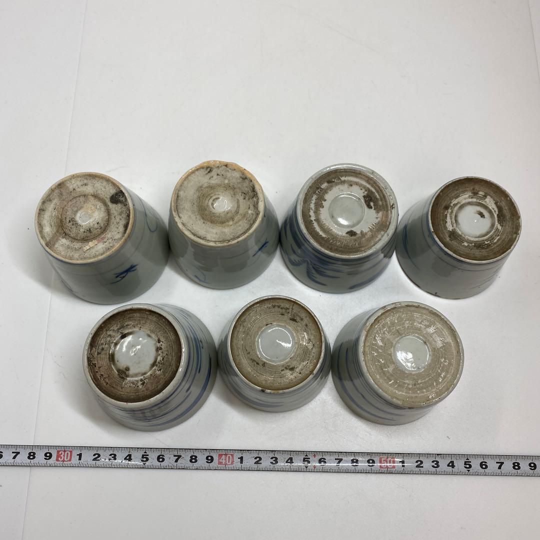 古伊万里　染付蕎麦猪口22客　東Y6-1204③ 古伊万里 染付蕎麦猪口22客 東Y6-1204③ - メルカリ