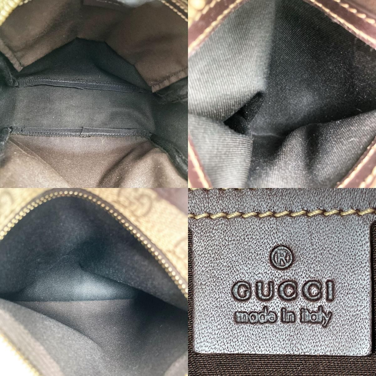 セール 美品 GUCCI グッチ GG柄 ショルダーバッグ ポシェット 斜め掛け