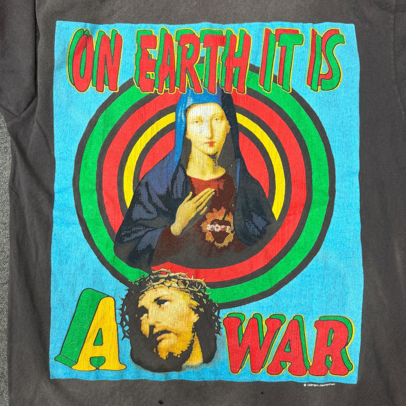 SAINT MICHAEL 24SS TEE ON EARTH プリントTシャツ セントマイケル SM