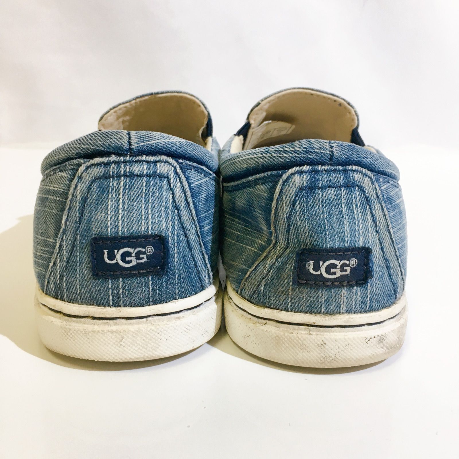 UGG W FIERCE WASHED DENIM スニーカー ネイビー 24cm