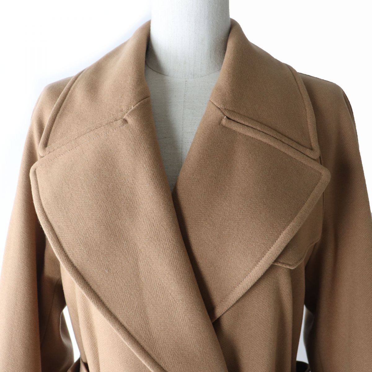 美品☆バーバリーロンドンイングランドウールカシミヤトレンチコート　38 極美品☆正規品 BURBERRY LONDON ENGLAND バーバリーロンドン