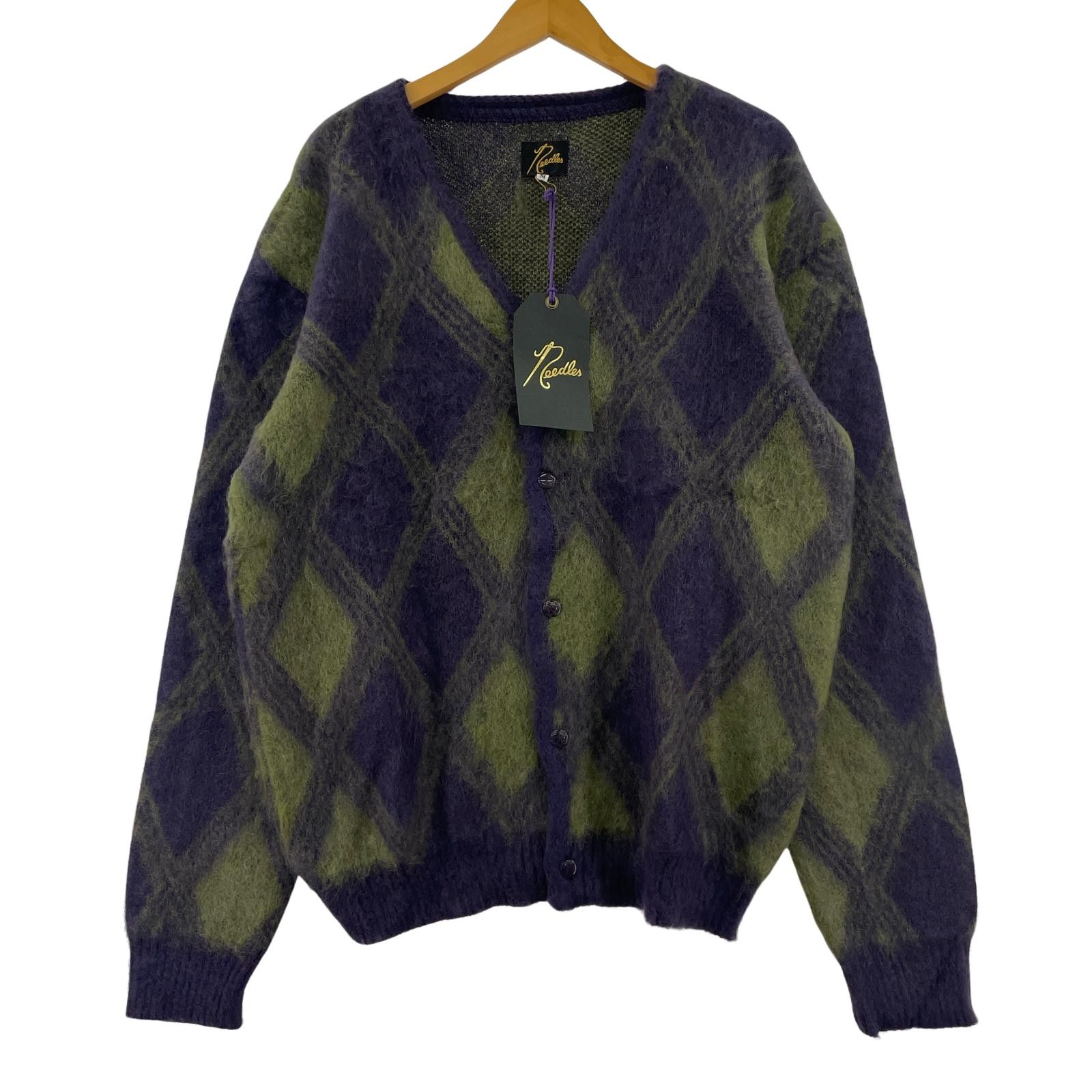 Needles 23FW ﾓﾍｱﾆｯﾄｶｰﾃﾞｨｶﾞﾝ M ﾊﾟｰﾌﾟﾙ - メルカリ