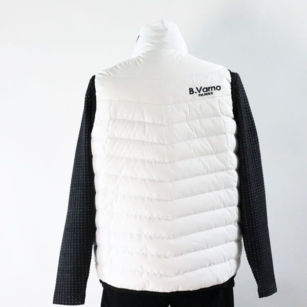 BARNI VARNO フード付きダウンベスト ホワイト 楽天市場】バーニヴァーノ ダウンベスト Lサイズ BARNI VARNO