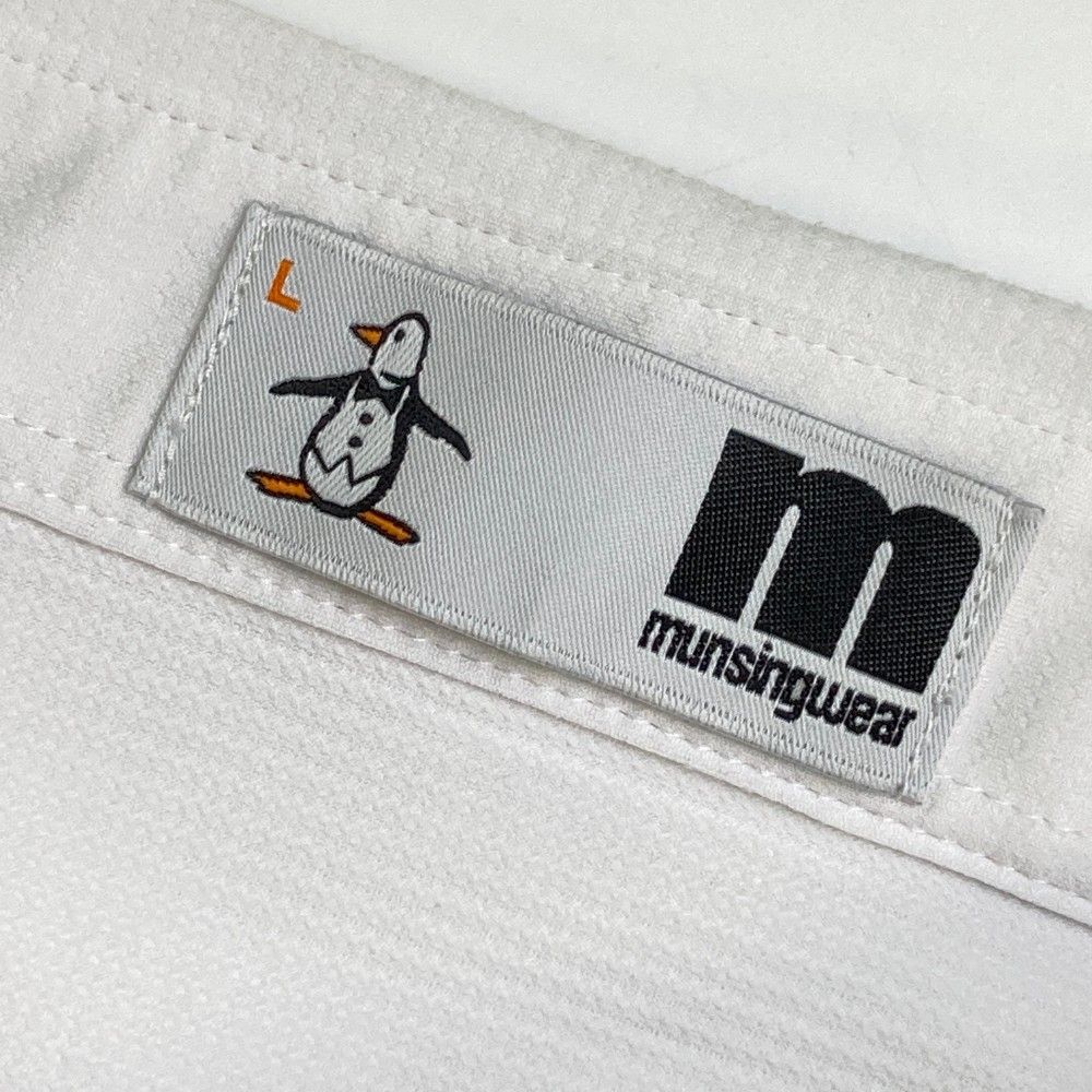 サイズ：L MUNSING WEAR マンシングウェア 長袖ポロシャツ ロゴ