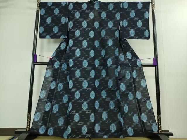 平和屋着物 上 久留米絣 単衣 綿 ♥ DZAA9999kh5