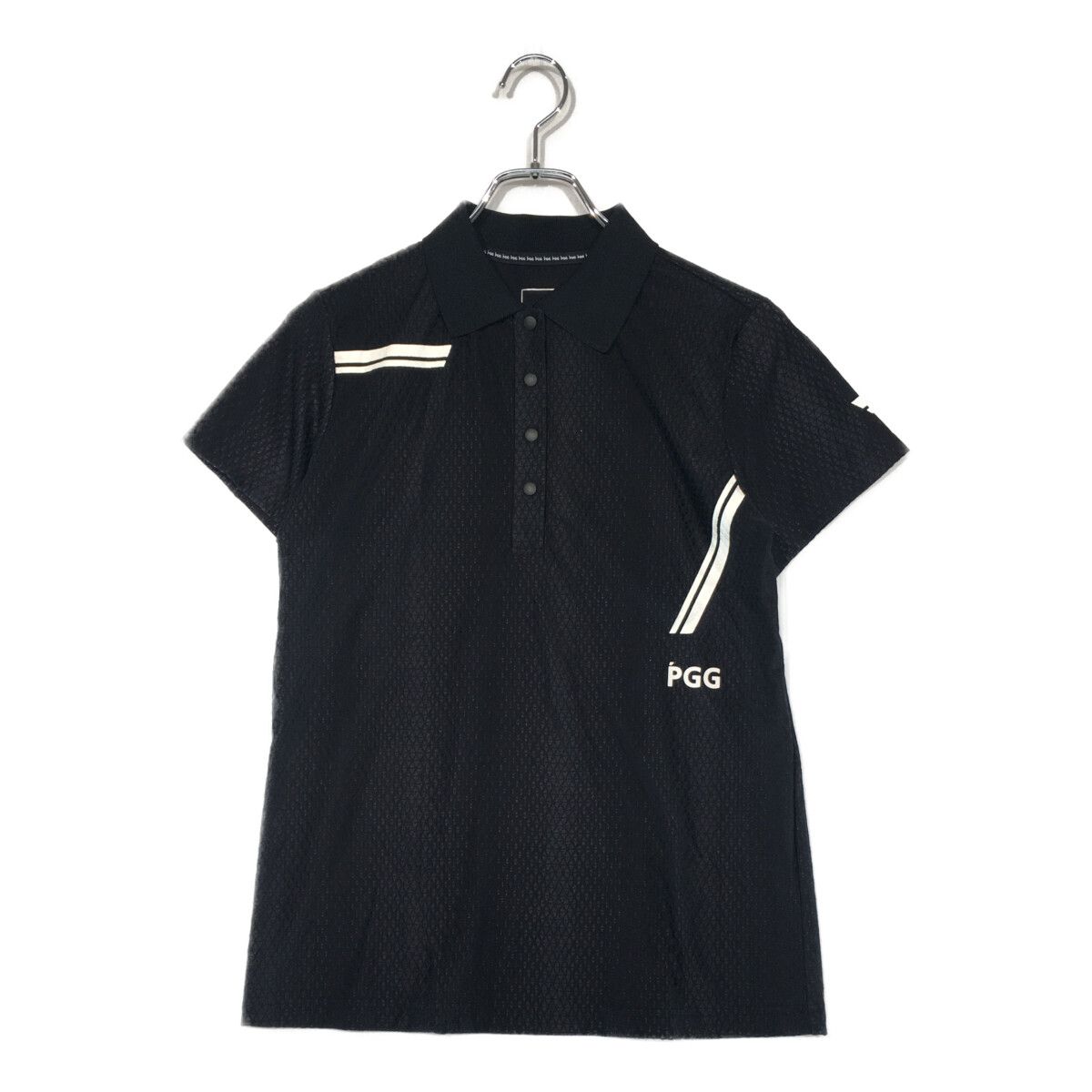 レディース ピージージー PGG 半袖ポロシャツ 1(M) 濃紺 ネイビー