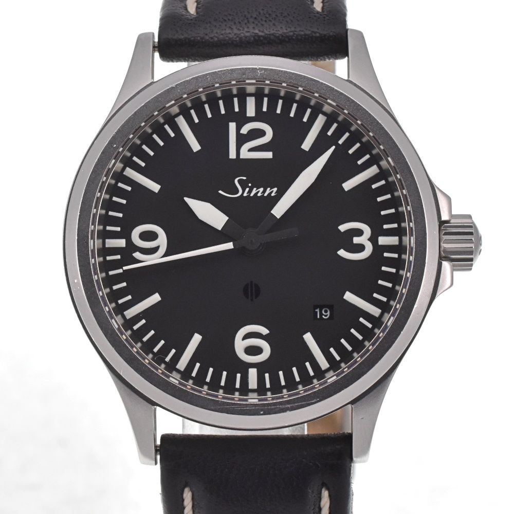 ジン Sinn 656 SS レザー 自動巻き メンズ良品箱付き M#129618 - メルカリ