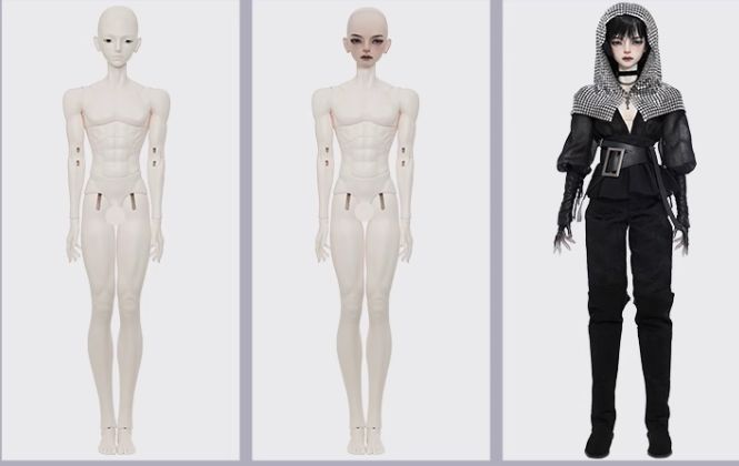 AX105 BJD 1/4 ドール本体 Jinche 球体関節人形 ハンドメイド AX105 BJD 1/4 ドール本体 Jinche 球体関節人形 ハンドメイド