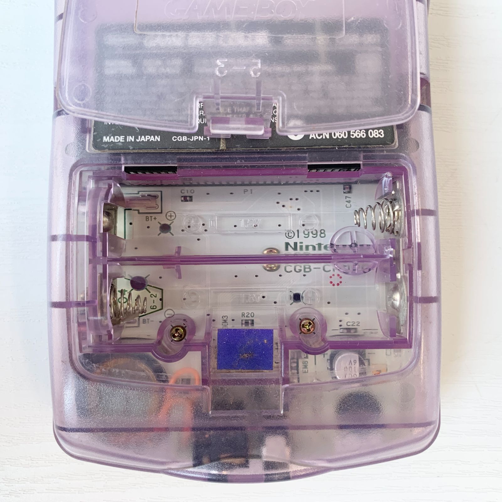 ゲームボーイカラー本体 ソフト一個セット CGB-001 クリア