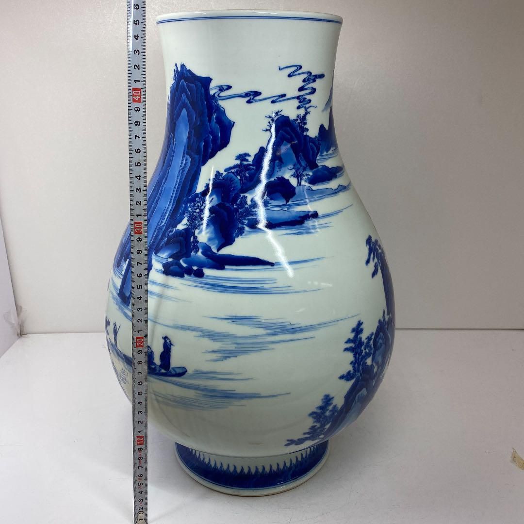 博古雅玩 中国 青花赤壁懐古 大花瓶 高さ46.5cm 東H5-0416 NEXPOTALLINN_EU