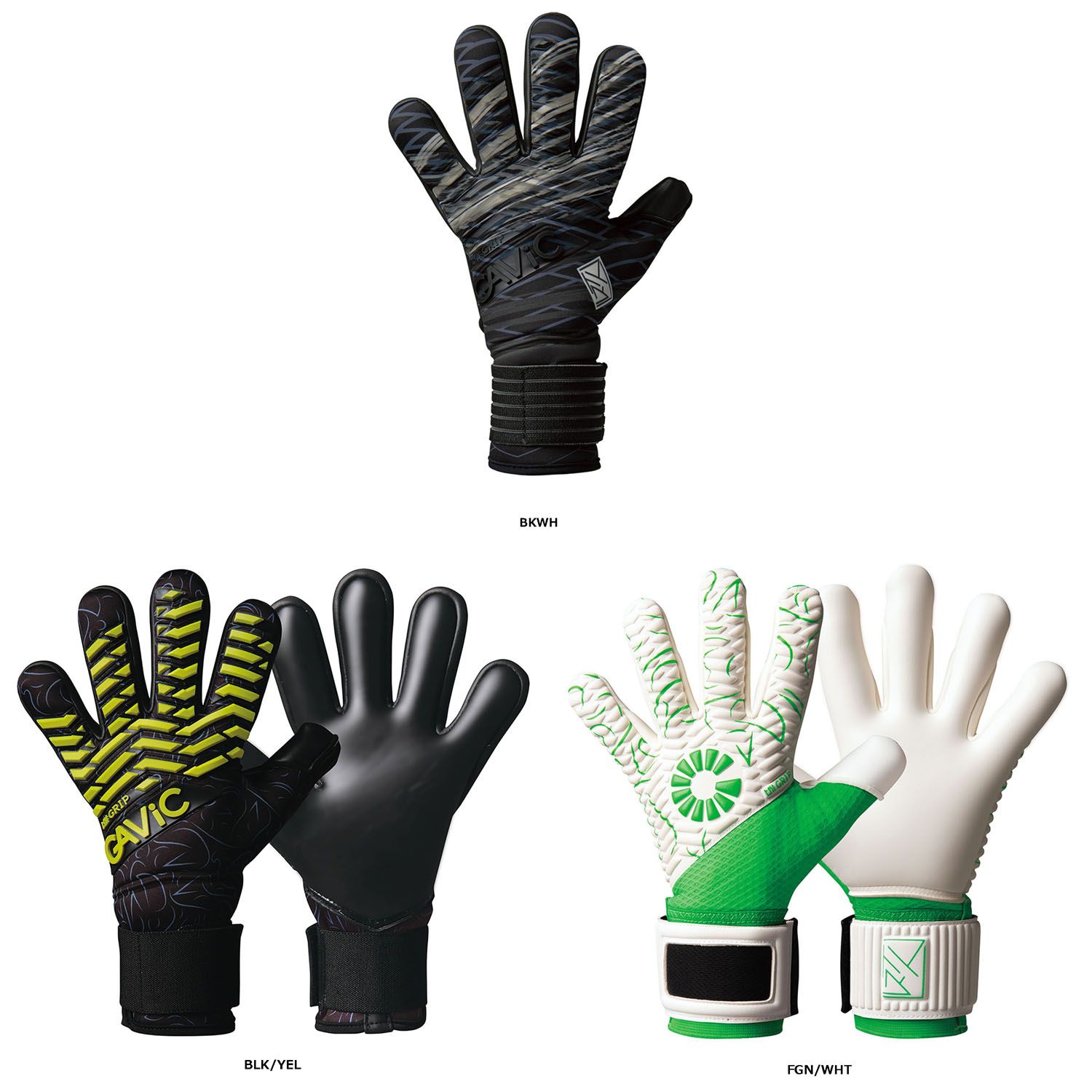 ガビック GAViC サッカー キーパーグラブ マトゥー素吸 ソキュウ GC 3004 BKYL BLK YEL
