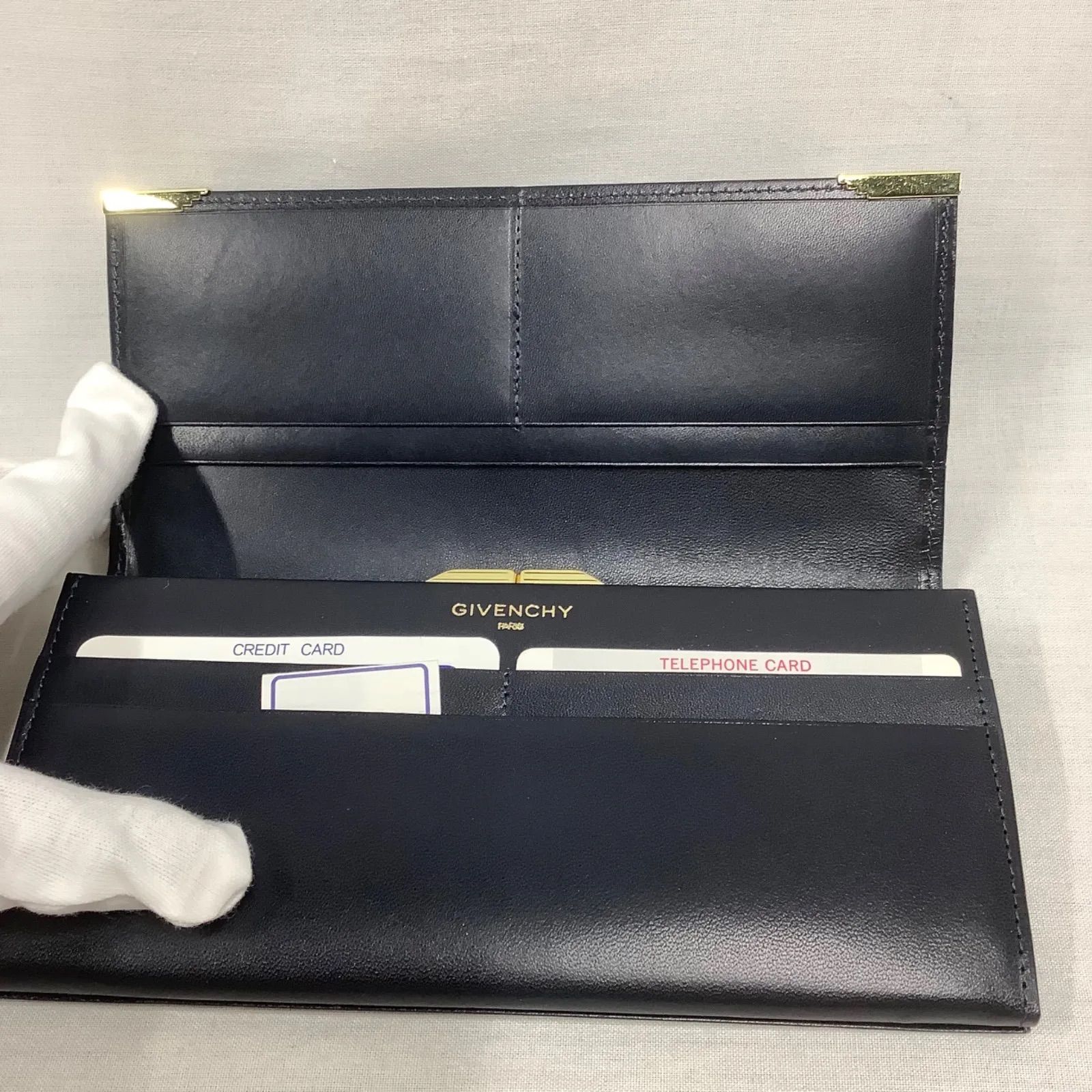 GIVENCHY ブラックレザー 長財布 ジバンシー GIVENCHY 財布 長財布 メンズ ラウンドファスナー